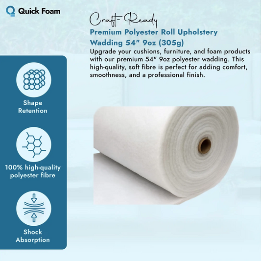 54" 9oz (305g) Upholstery Wadding