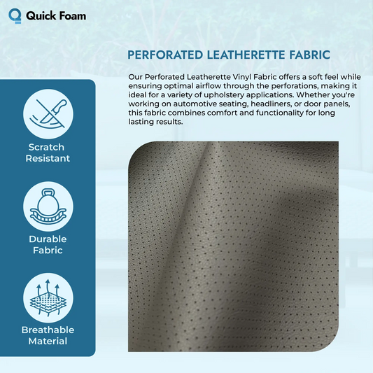 Perforated Leatherette Fabric
