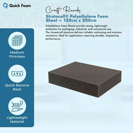 Stratocell® Polyethylene Foam Sheet (120cm x 200cm)