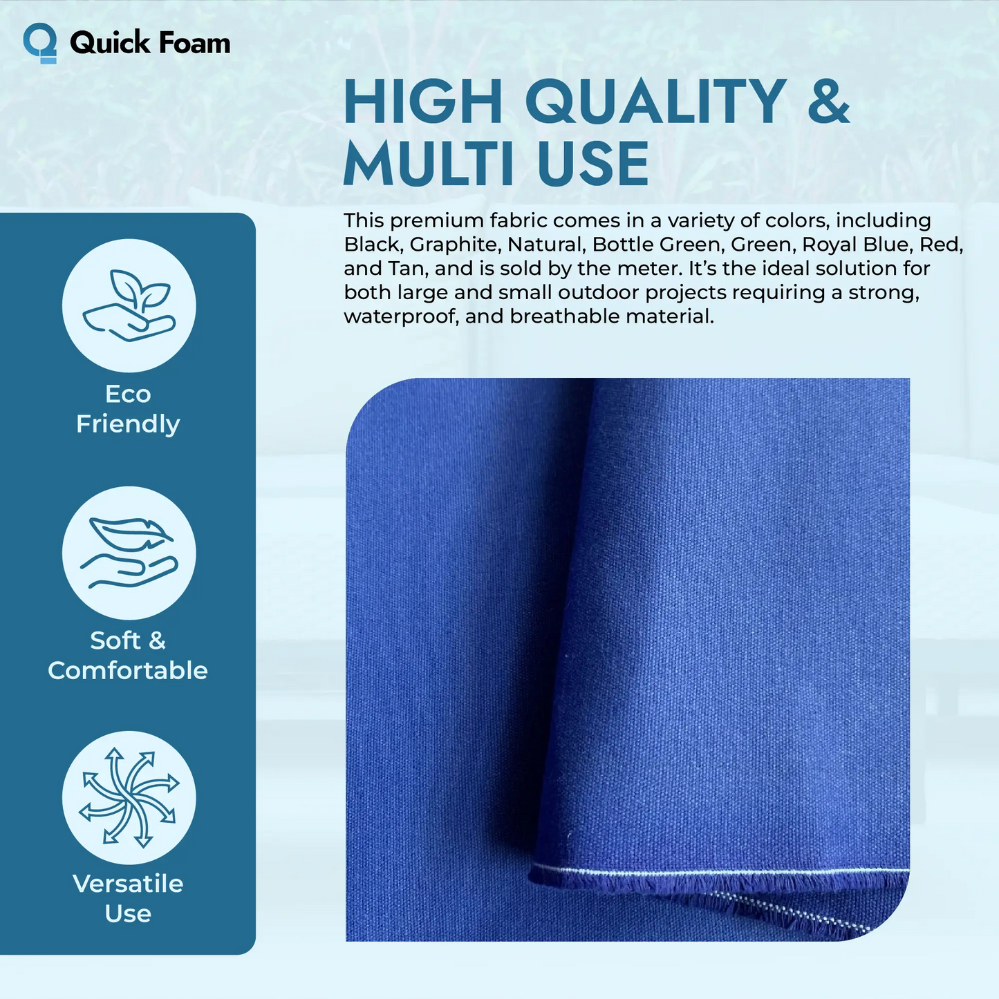 14oz Heavy Duty 100% Cotton Canvas Awning Waterproof Fabric