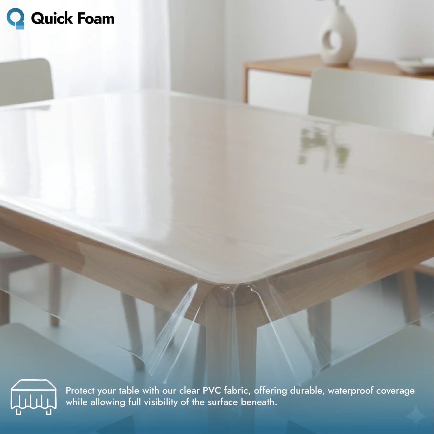 1MM Heavy Duty Clear PVC Fabric