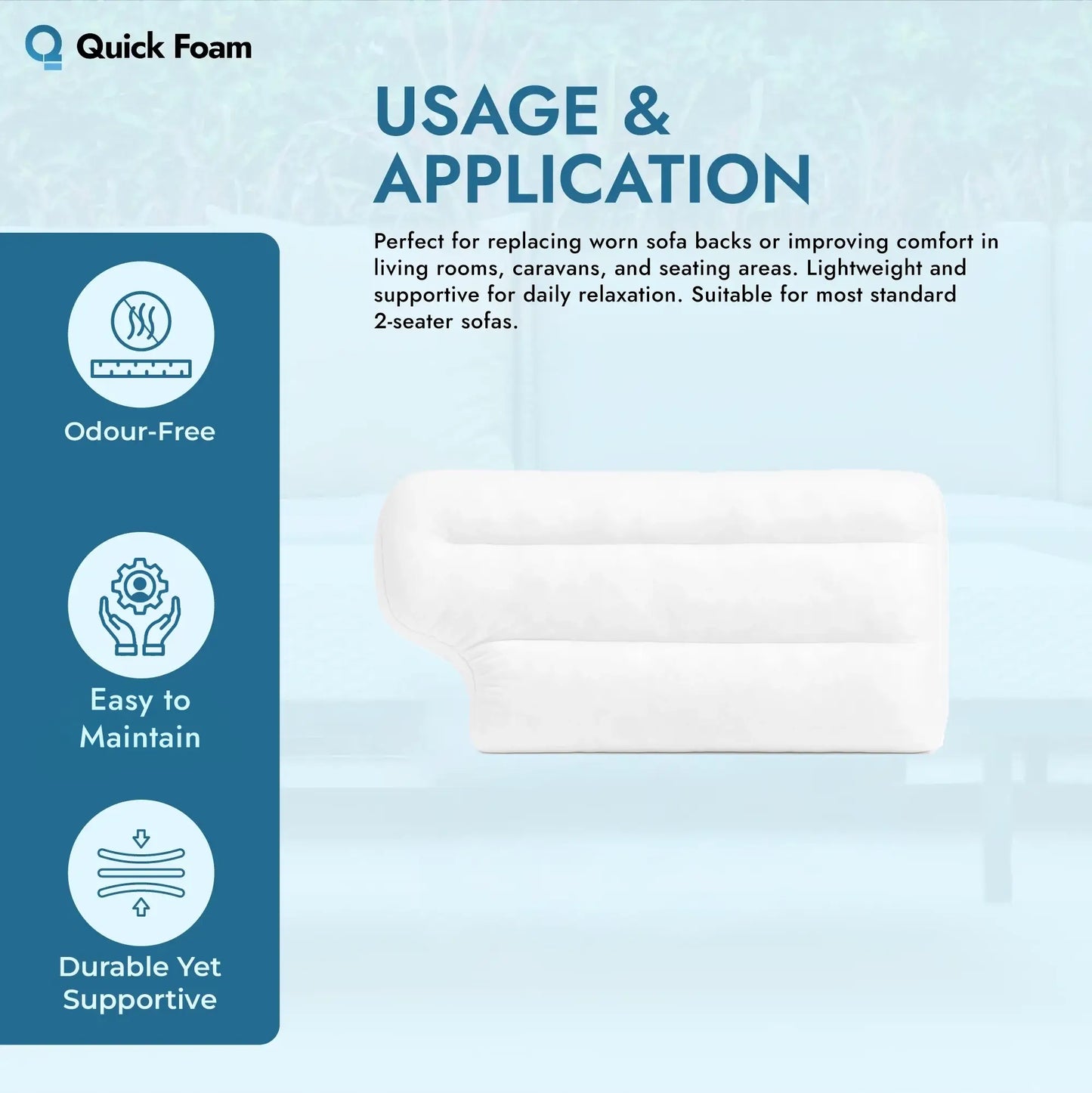 2-Seater Hollow Fibre Back Cushion