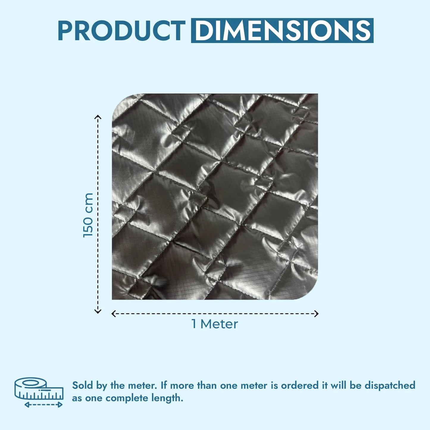 Quilted Metallic Ripstop Fabric