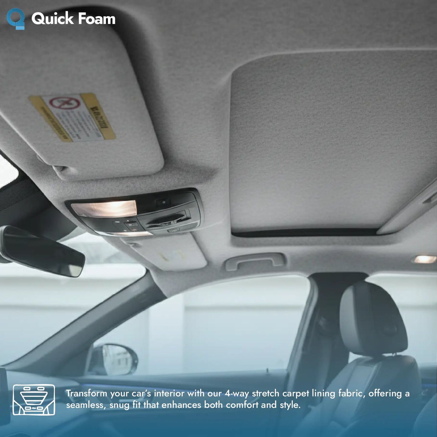 4 Way Stretch Car Van Carpet Lining Fabric Camper Conversions