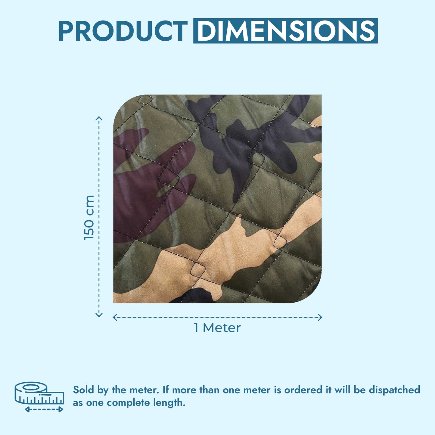 Double Sided Waterproof Quilted Fabric - 4oz Padded, Pre-Quilted Material