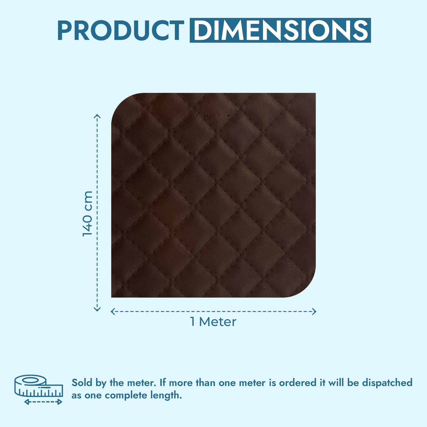 Diamond Stitched Quilted Leatherette Fabric