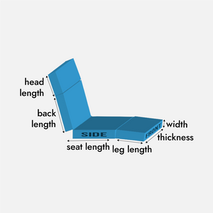 4 Part Lounge Cushion Foam
