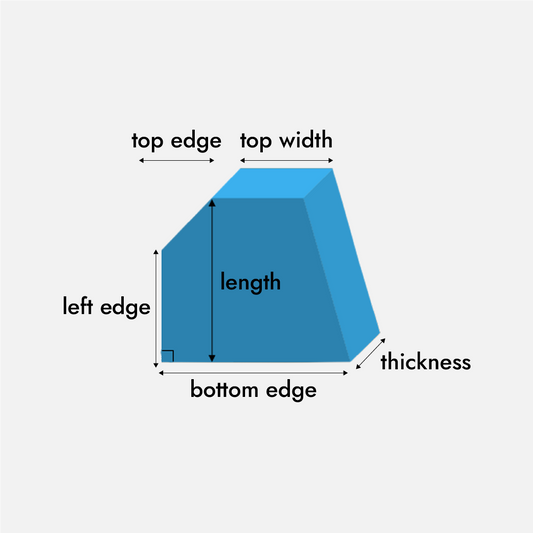 5 Sided Trapezoid (Polygon) Foam