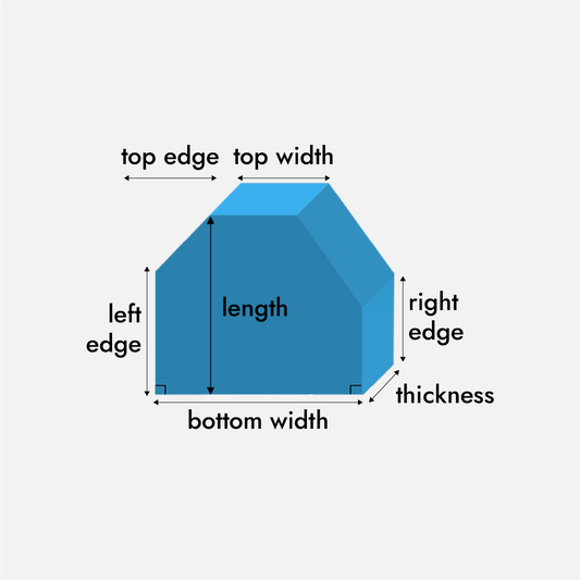 6 Sided Trapezoid (Polygon) Foam