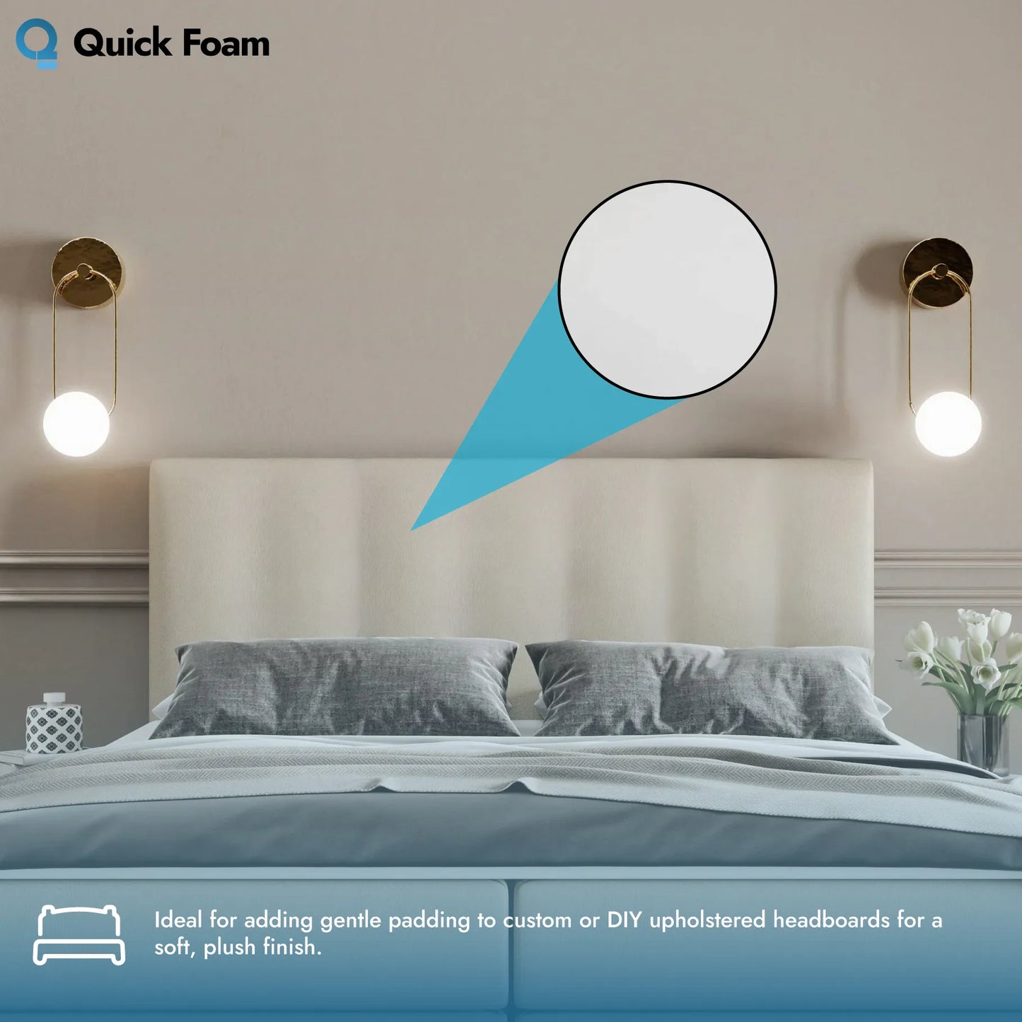 Average-Soft Foam Sheet for Headboards, Packaging & General Use