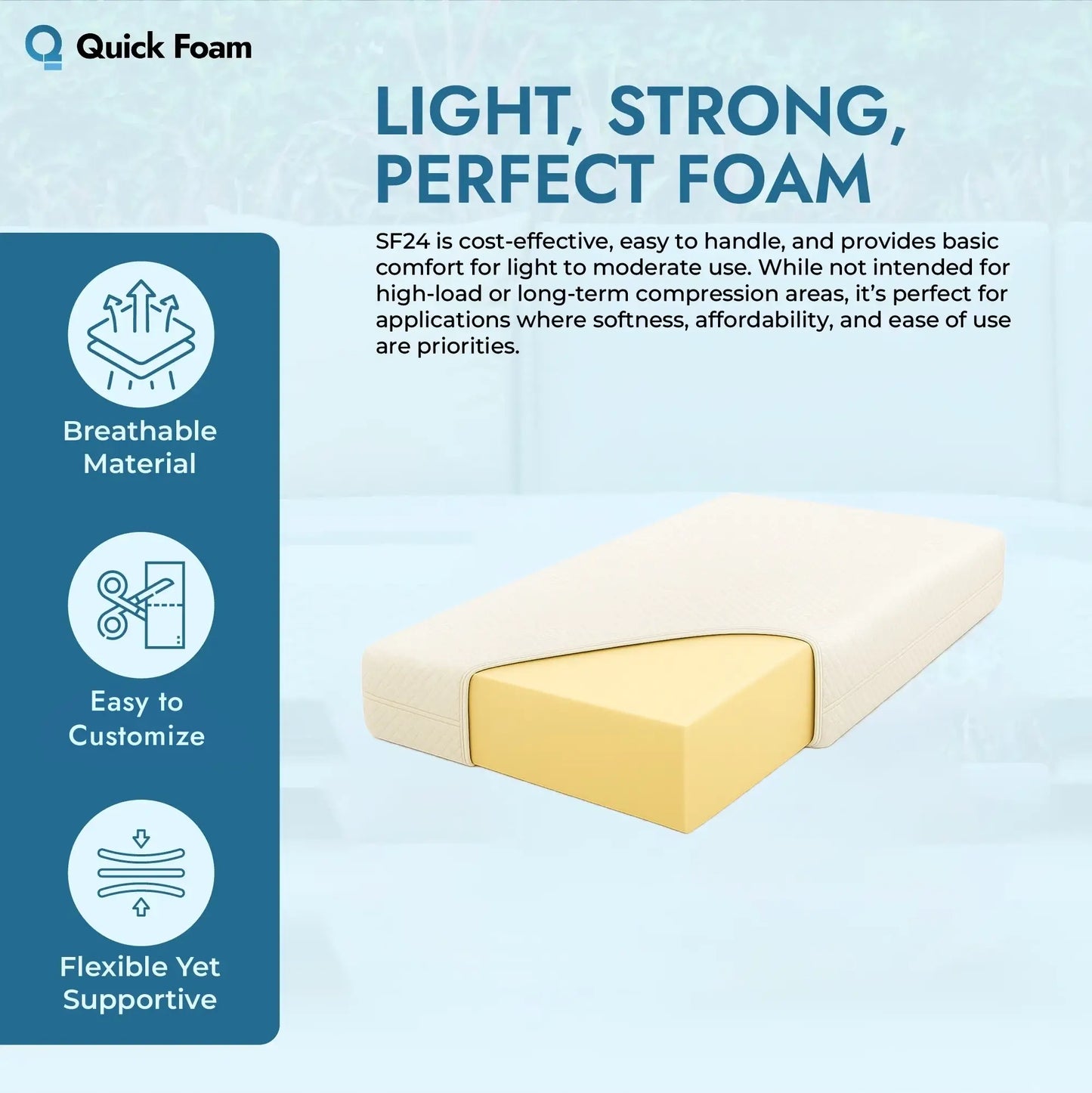 Average Density Foam Mattress (BFS24/140)