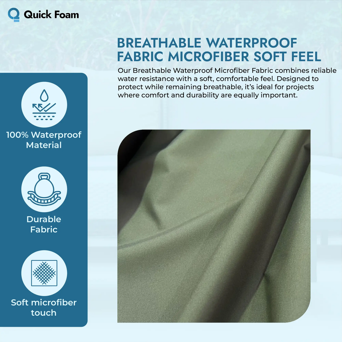 Breathable Waterproof Microfibre Fabric