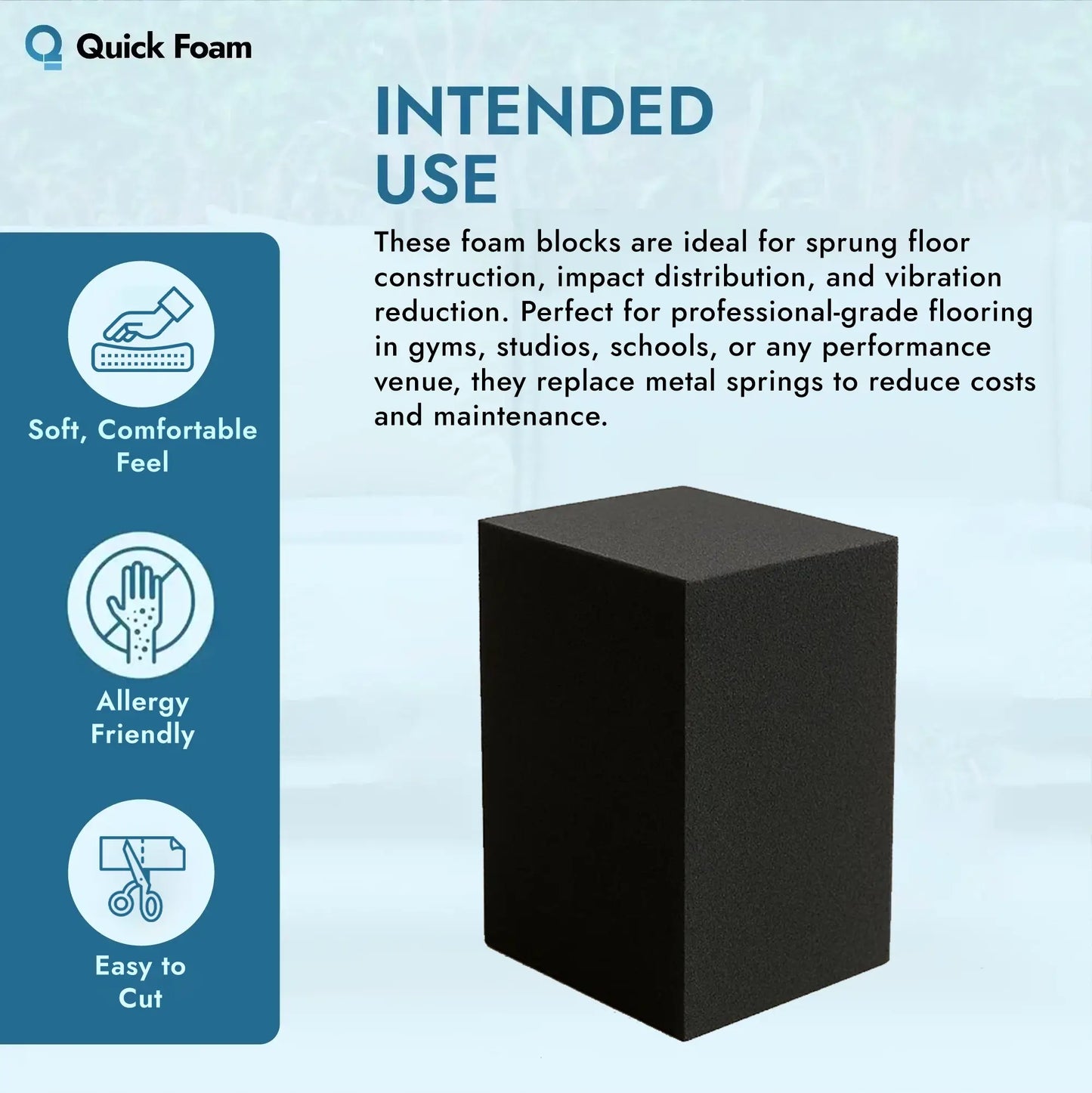 Closed-Cell Foam Spring Blocks - ImpactSeal Closed Cell Foam (BFSCC30)