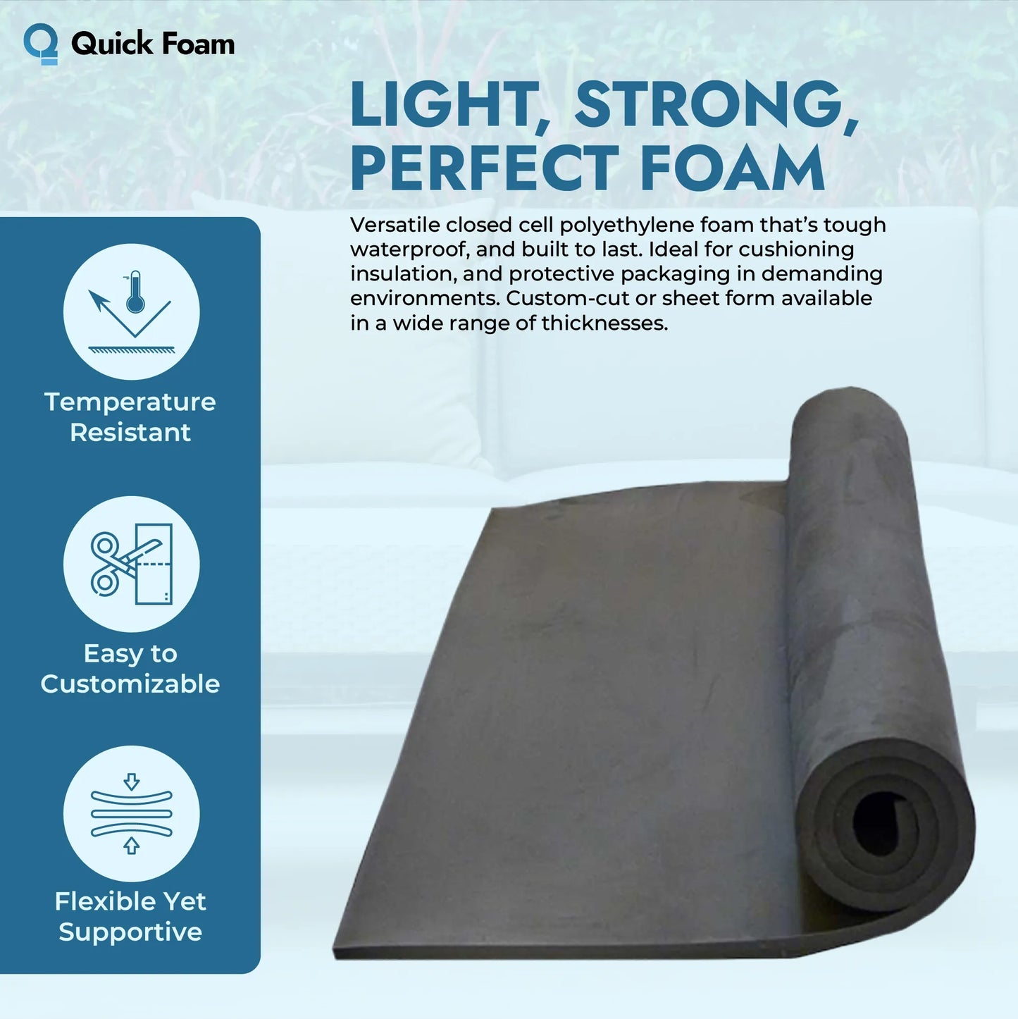 Closed Cell Polyethylene Sheet EFP30 for Industrial & Protective Use