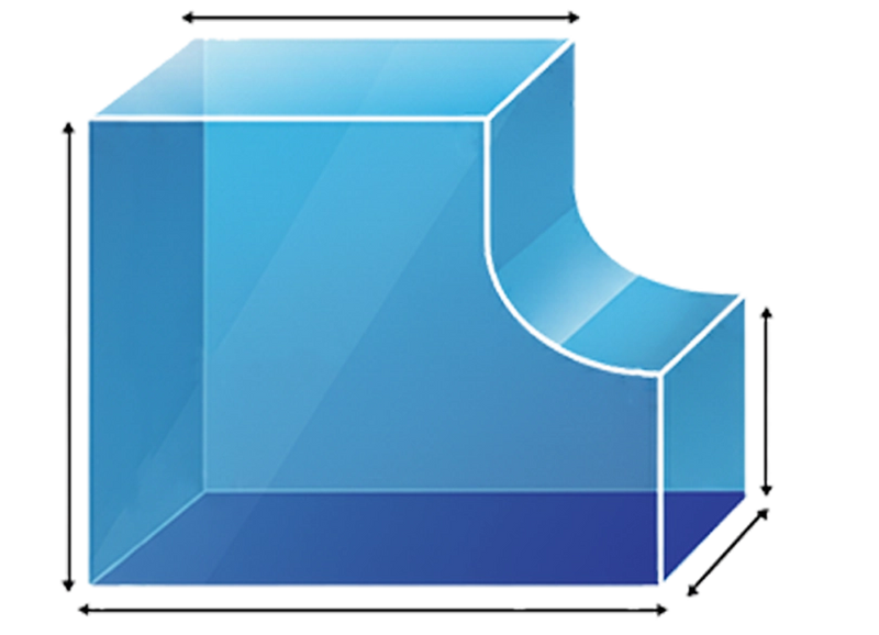 Custom Curved L Cushion Foam Inserts