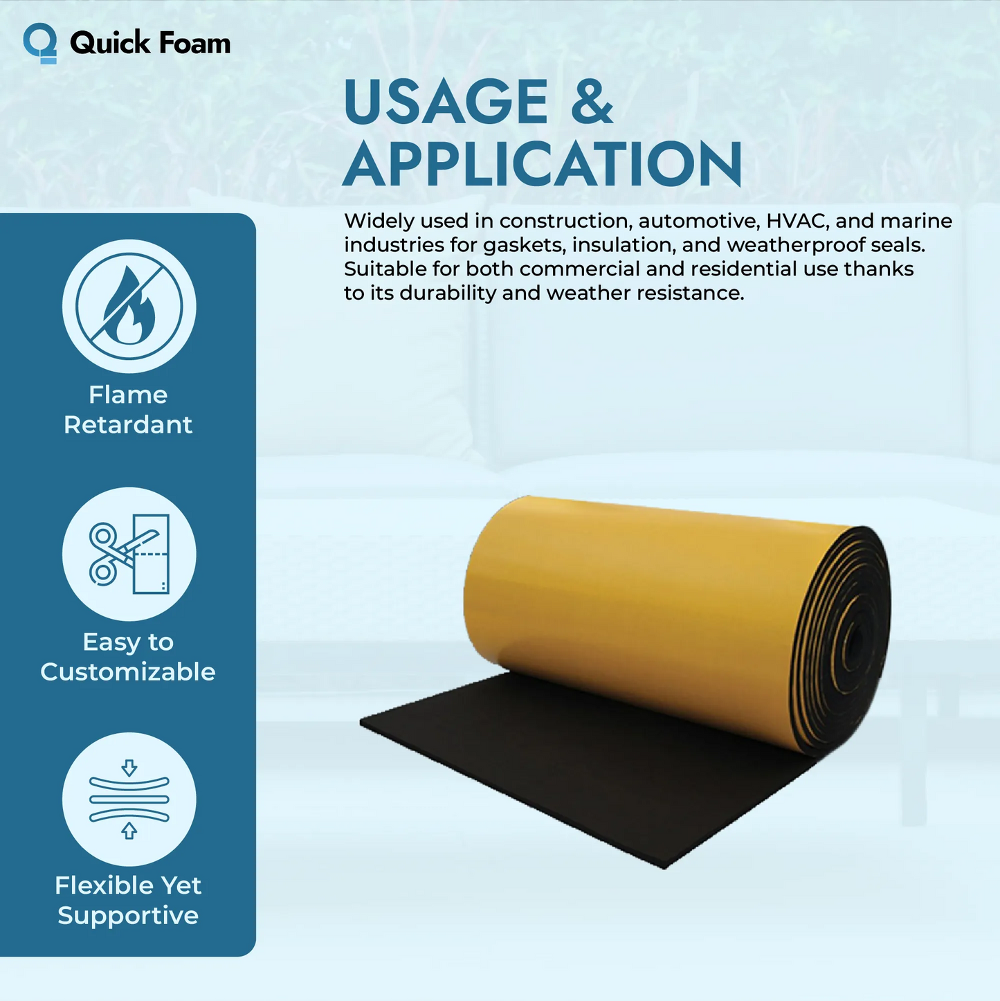 EPDM Closed Cell Sponge Rubber Sheet