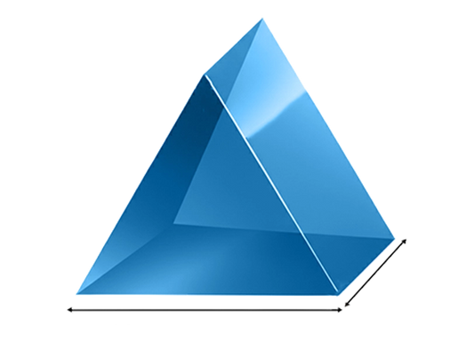 Custom Equilateral Triangle Foam Inserts - All Sides Equal