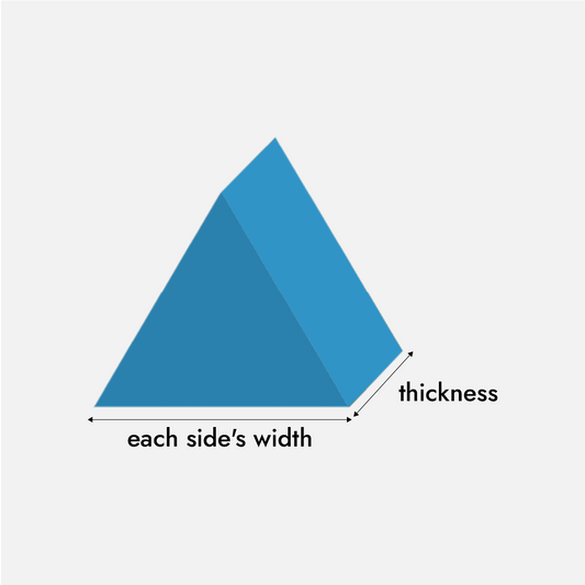 Equilateral (All Sides Equal) Triangle Foam