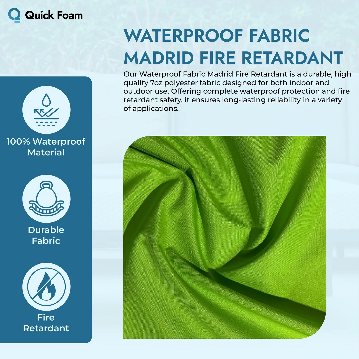 Waterproof Fabric Madrid Fire Retardant