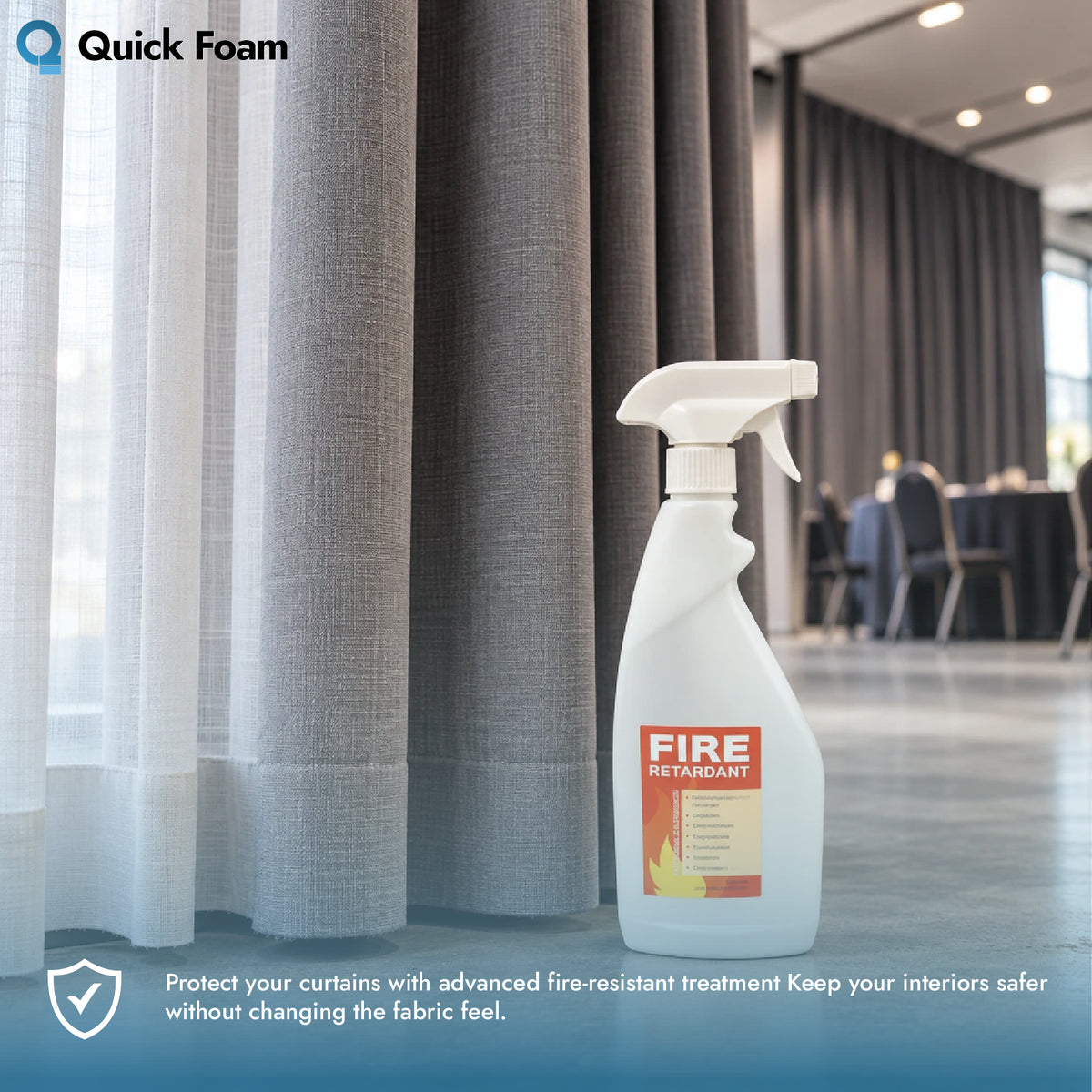 Fabric Fire Retardant Spray – BS5852 Treatment for Natural & Synthetic Fabrics