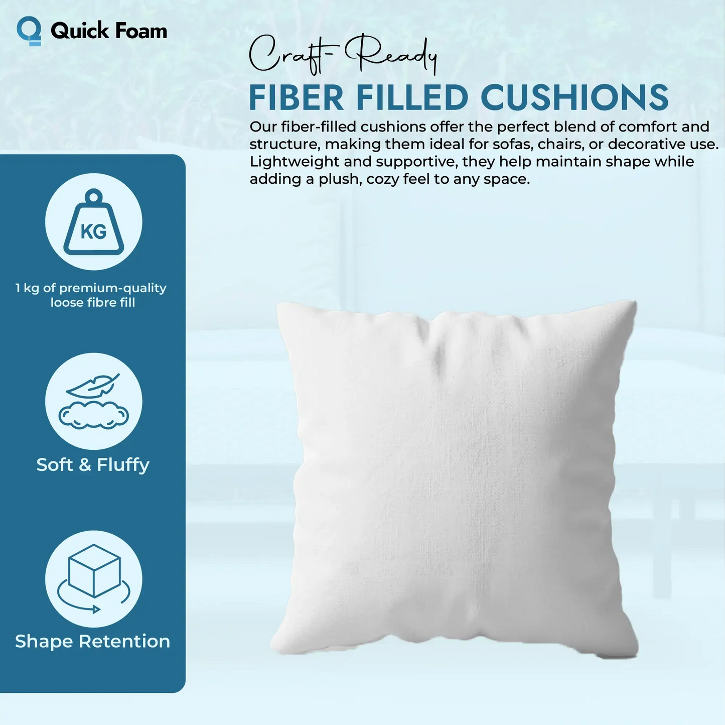 Fiber Filled Cushions - Comfortable, Supportive Seating Solutions