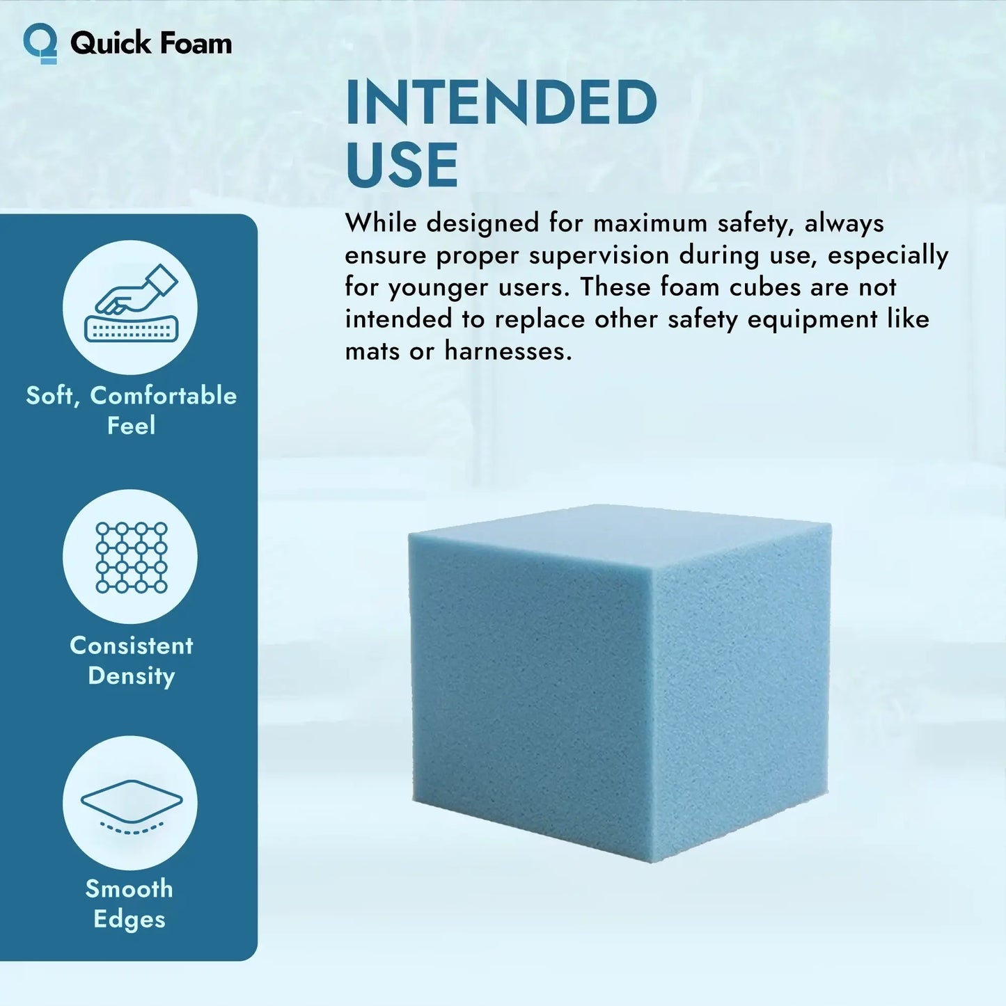 Foam Pit Cube - High-Density Safety Foam