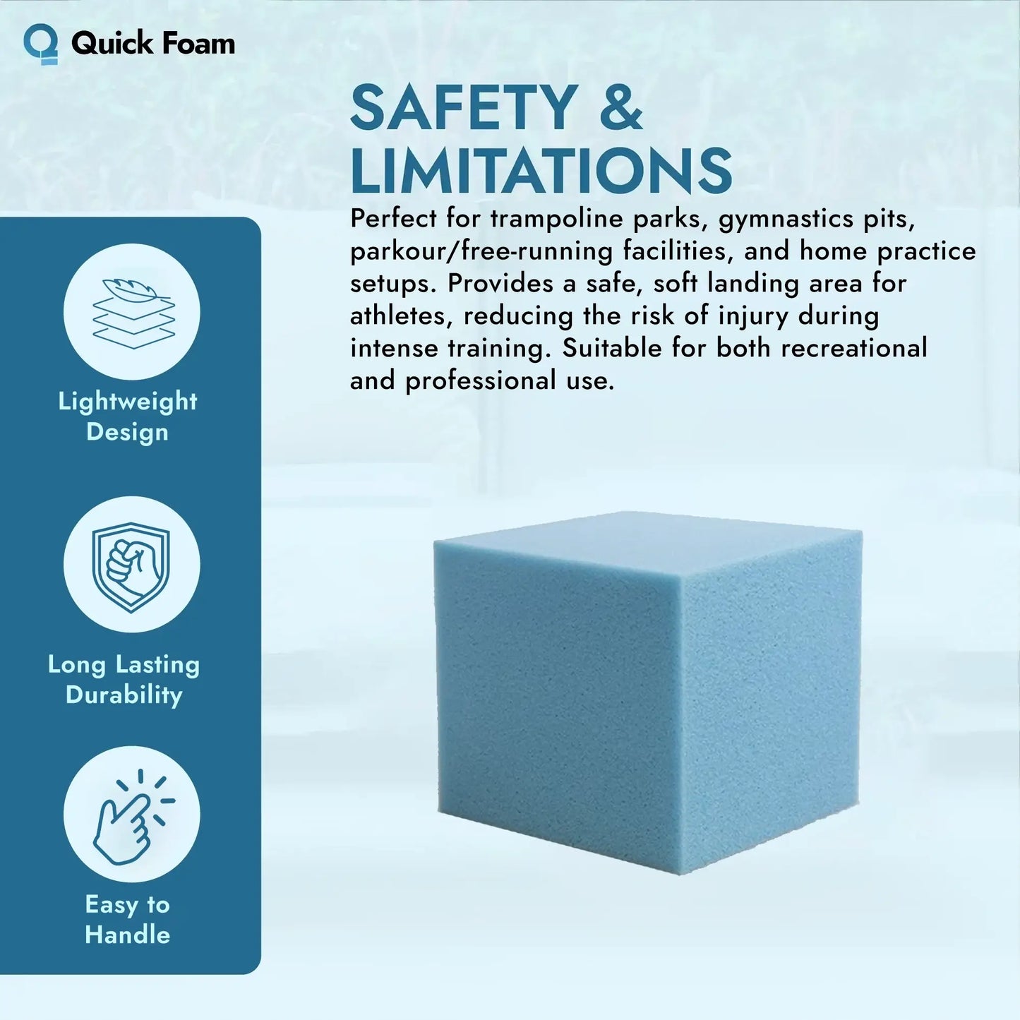 Foam Pit Cube - High-Density Safety Foam