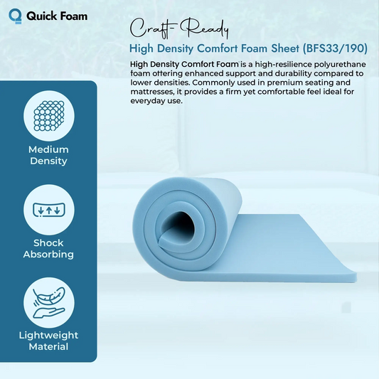 High Density Comfort Foam Sheet (BFS33/190)