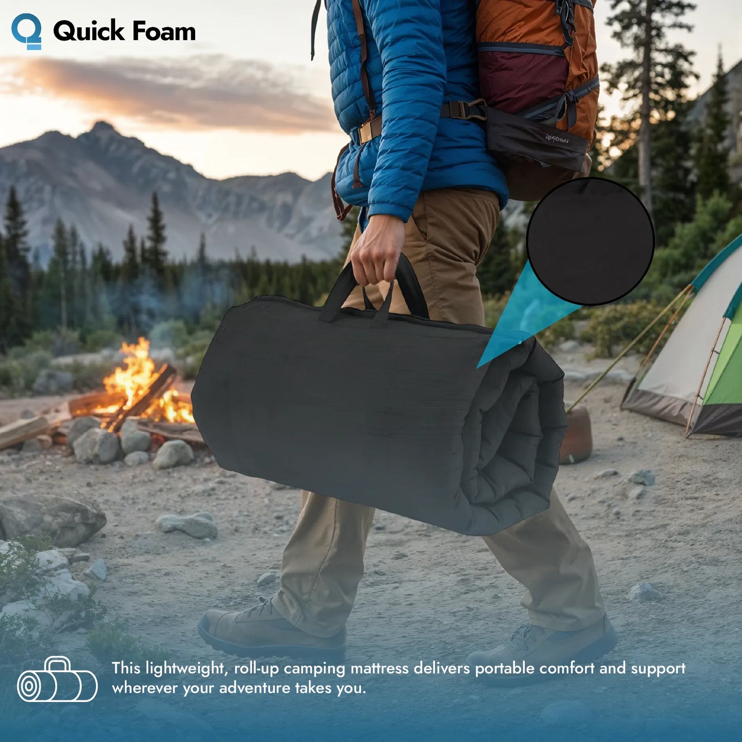 Indoor & Outdoor Roll-Out Sleepover Mattress