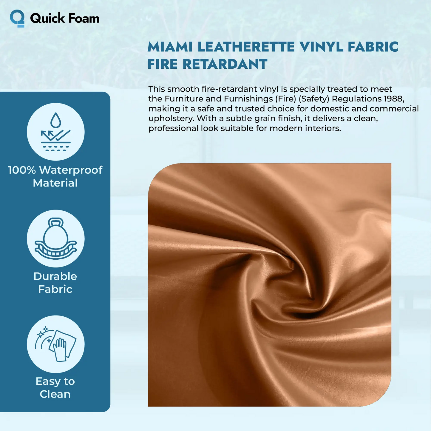 Miami Leatherette Vinyl Fabric