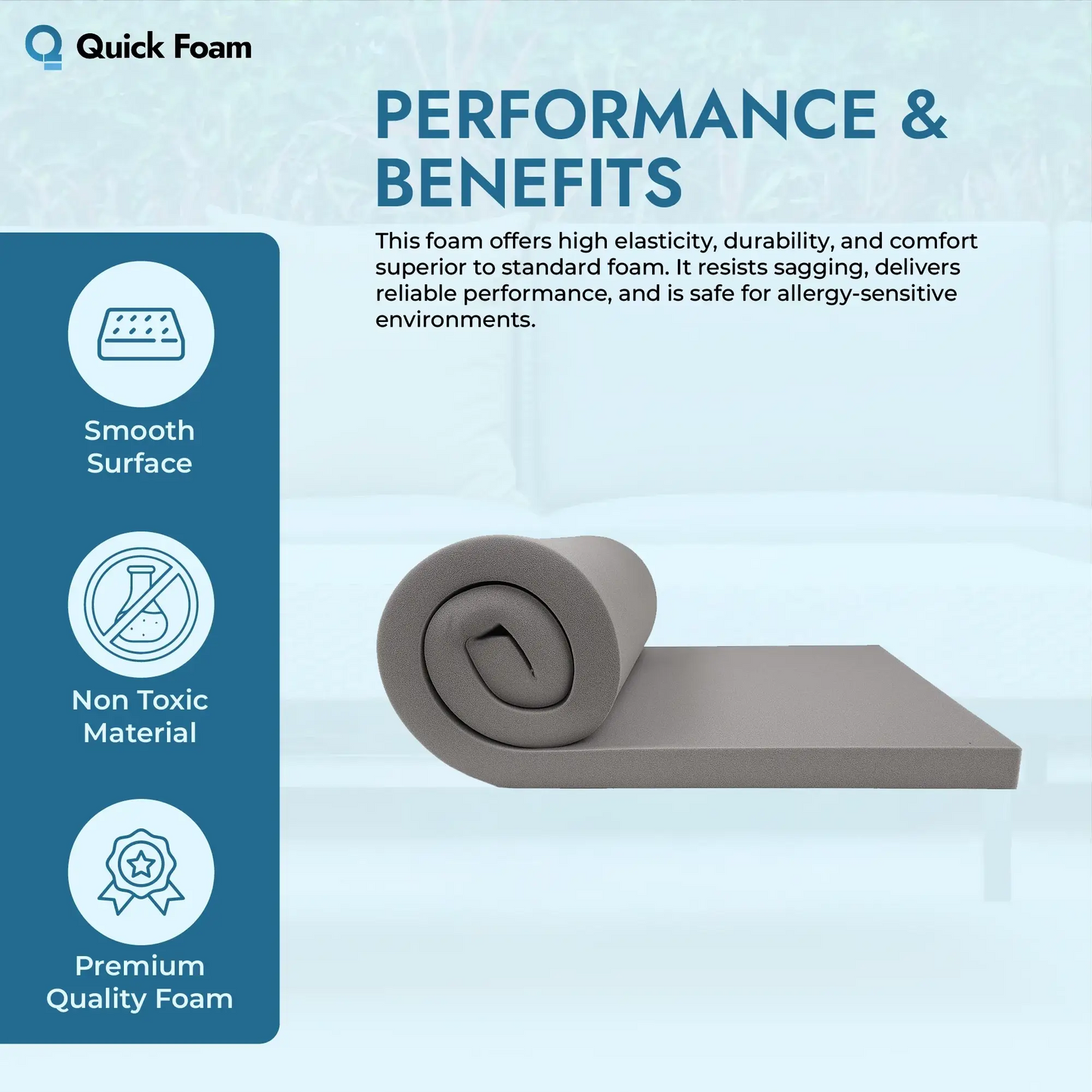 Premium High Density Reflex Firm Foam Sheet (BFS40/150)