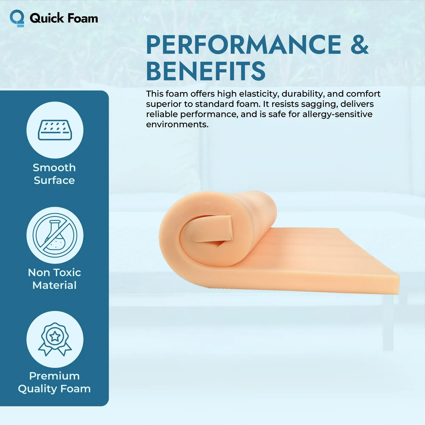 Premium High Density Reflex Soft Foam Sheet (BFS40/120)