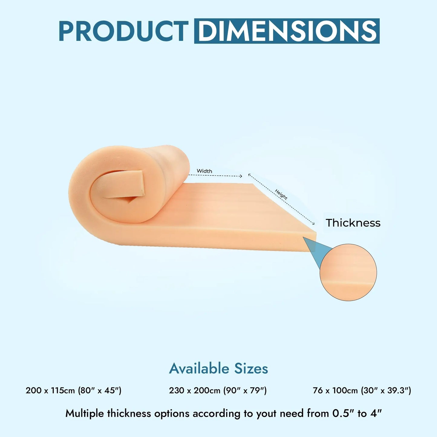 Premium High Density Reflex Soft Foam Sheet (BFS40/120)