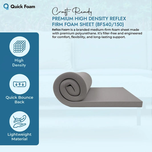 Premium High Density Reflex Firm Foam Sheet (BFS40/150)