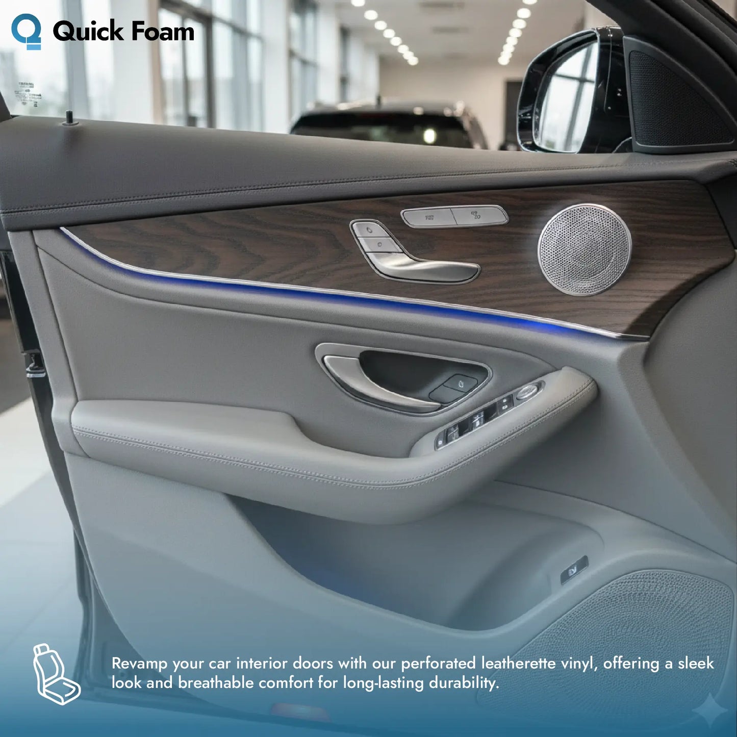 Perforated Leatherette Fabric