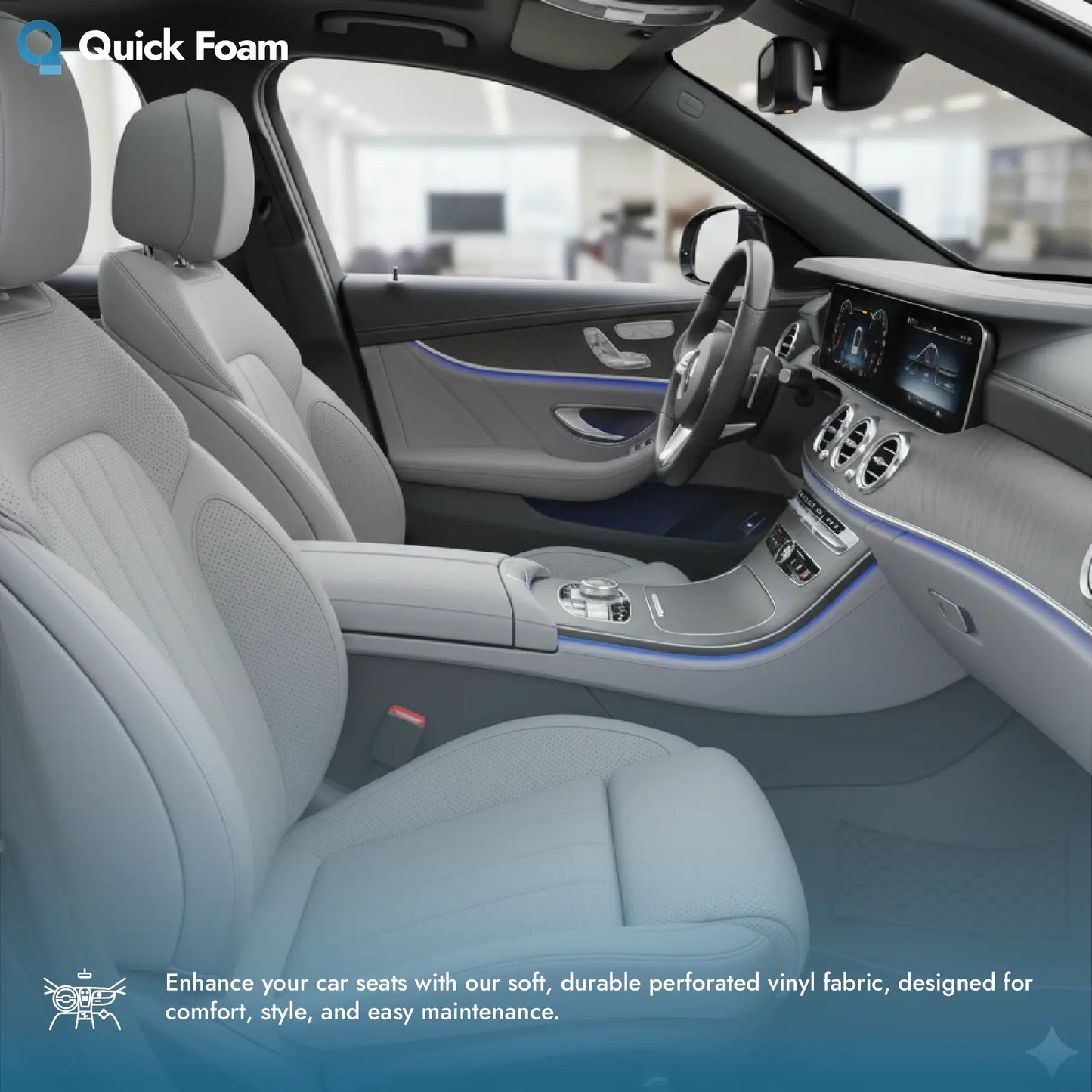 Perforated Leatherette Fabric