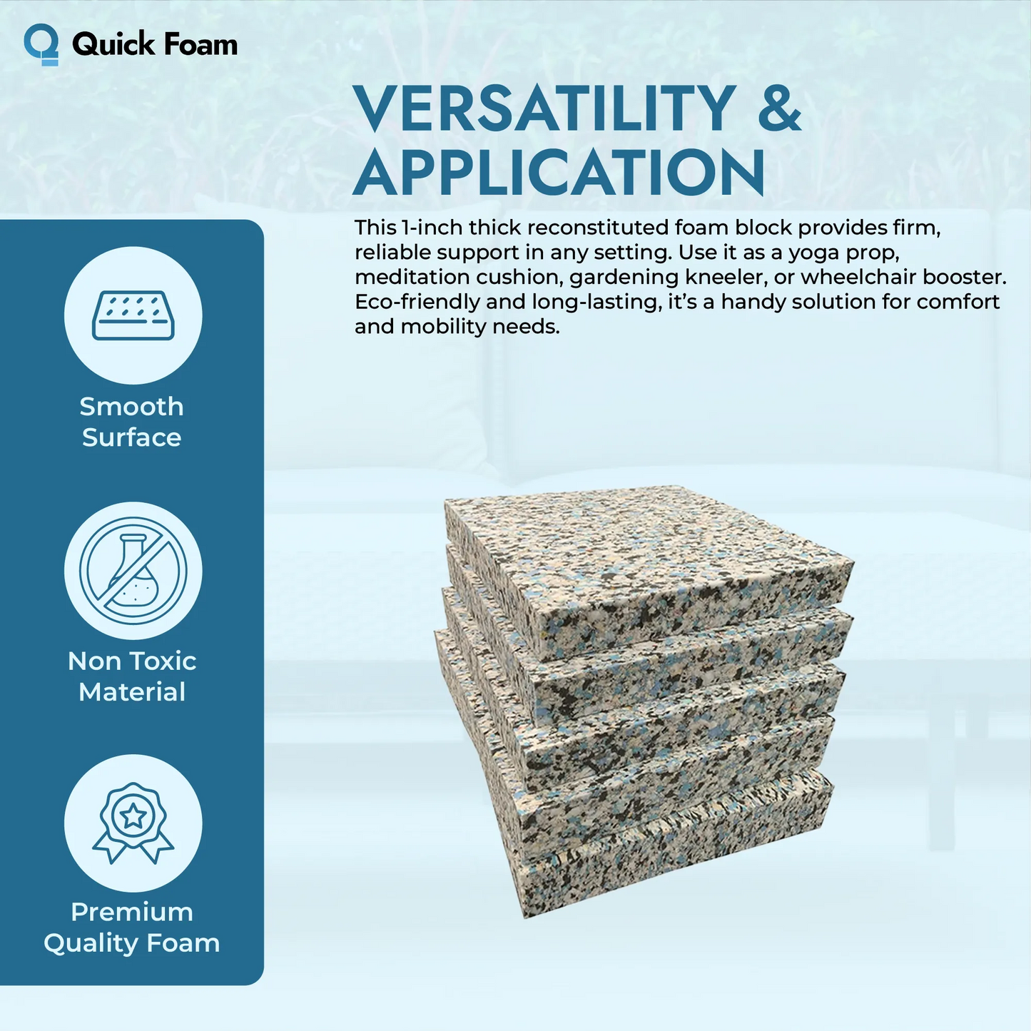 Pre-cut Reconstituted Foam Block