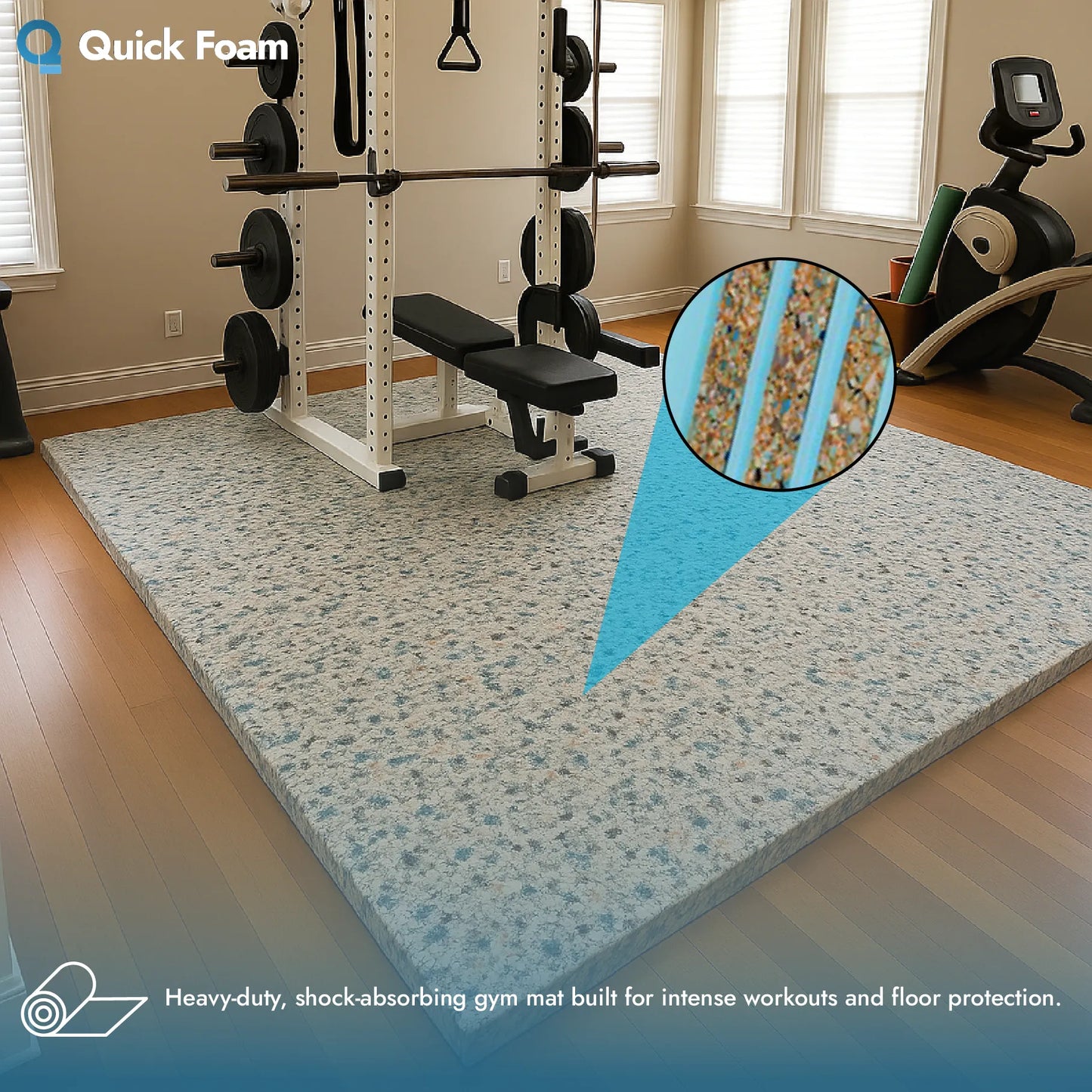 Pre-cut Reconstituted Foam Block - 30cm x 20cm x 5cm (2 inch)