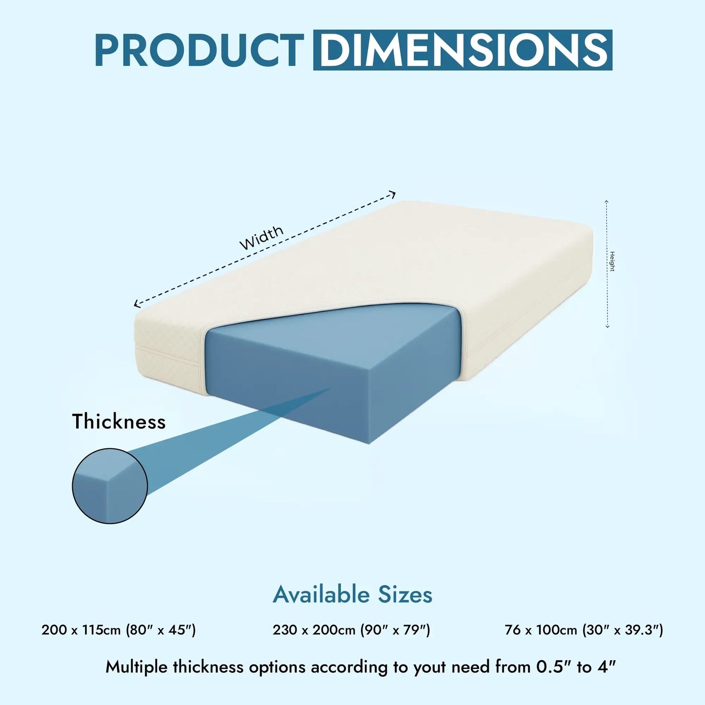 Premium High Density Firm Foam Mattress (BFS40/200)