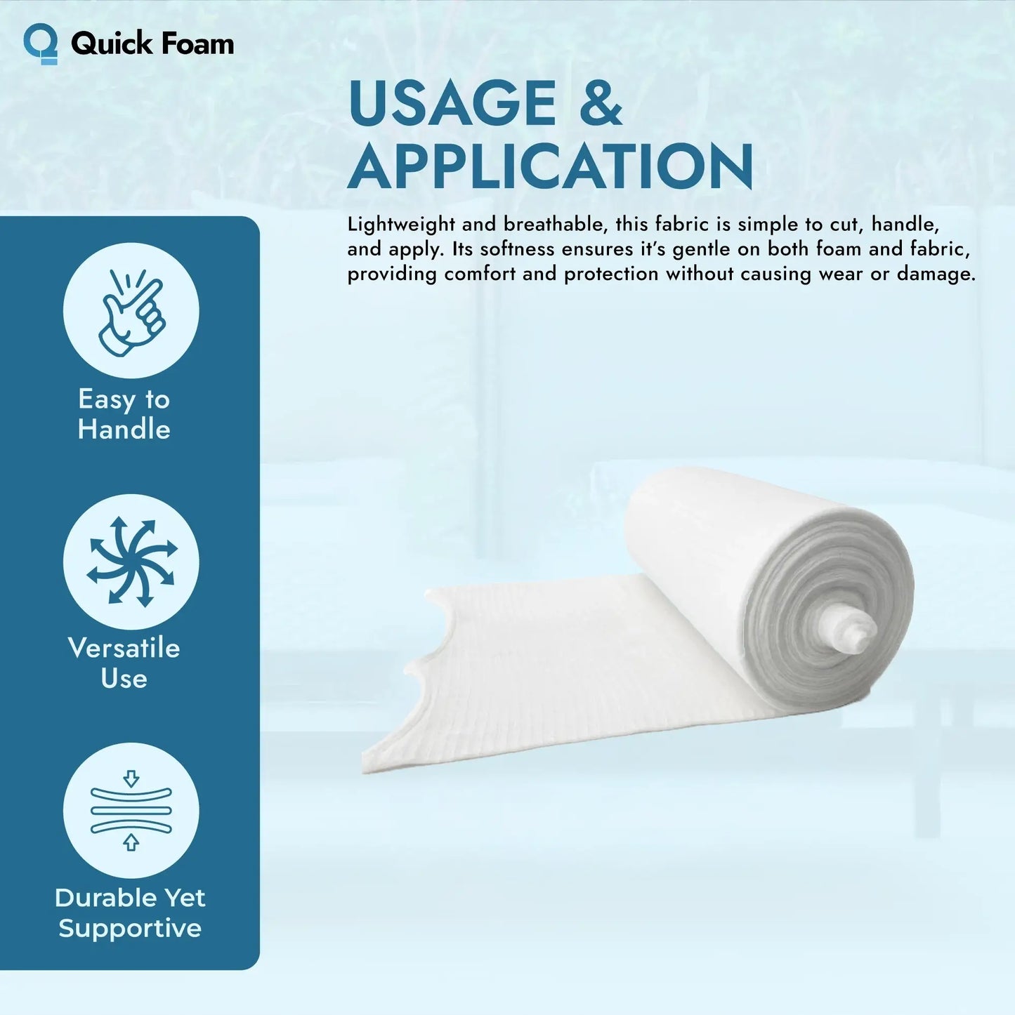 Premium White Stockinette Fabric Roll
