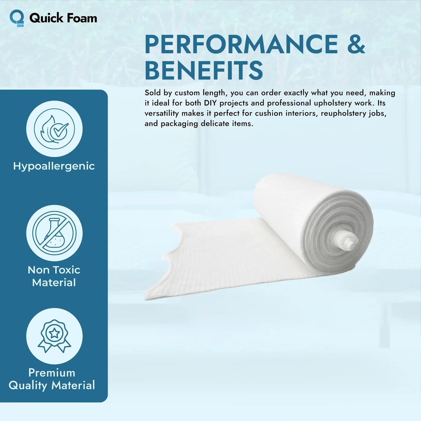 Premium White Stockinette Fabric Roll