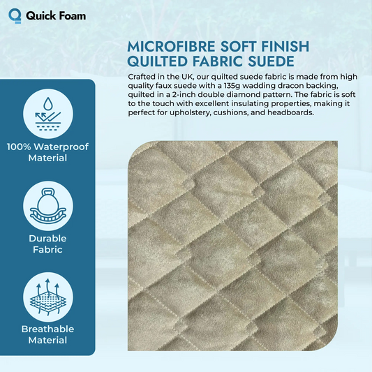 Microfibre Soft Finish Quilted Suede