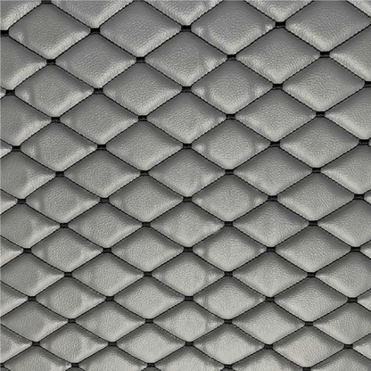 Waterproof Diamond Stitch Faux Leather Quilted Vinyl Fabric