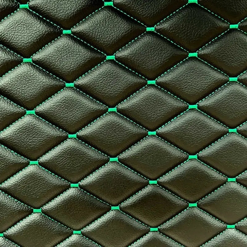 Waterproof Diamond Stitch Faux Leather Quilted Vinyl Fabric