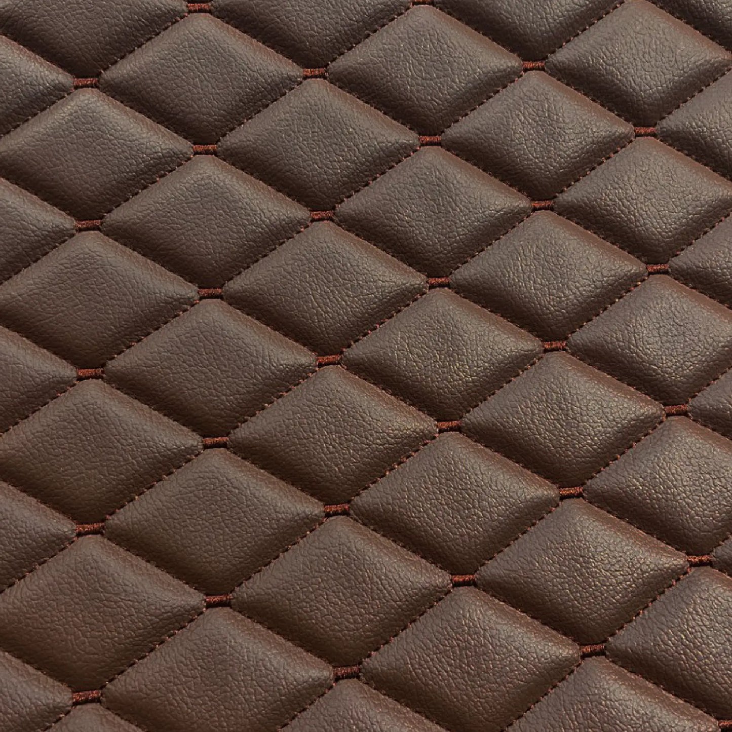 Waterproof Diamond Stitch Faux Leather Quilted Vinyl Fabric