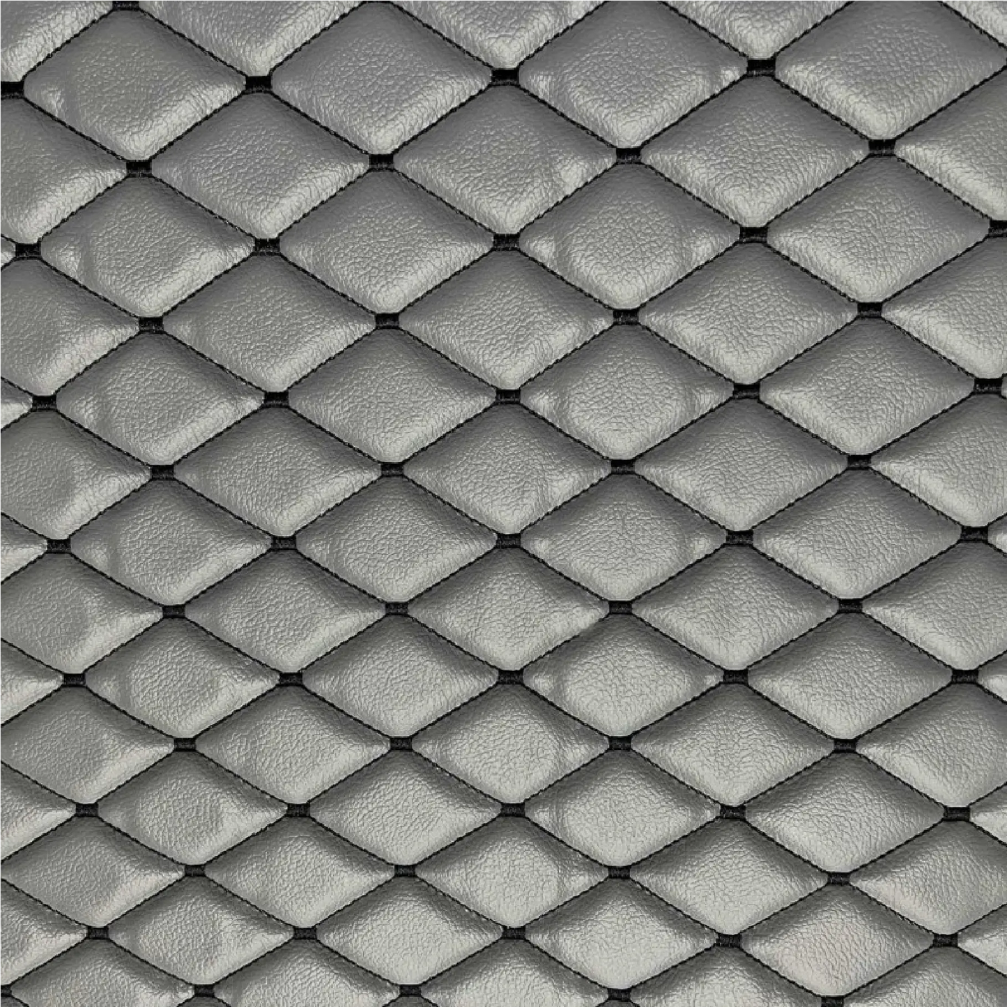 Waterproof Diamond Stitch Faux Leather Quilted Vinyl Fabric