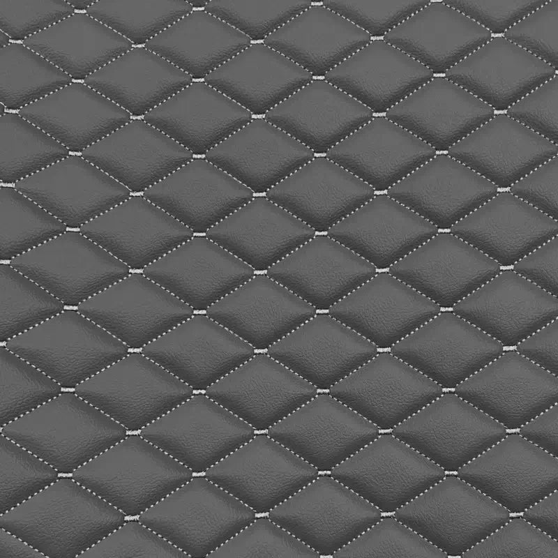Waterproof Diamond Stitch Faux Leather Quilted Vinyl Fabric