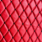 Waterproof Diamond Stitch Faux Leather Quilted Vinyl Fabric