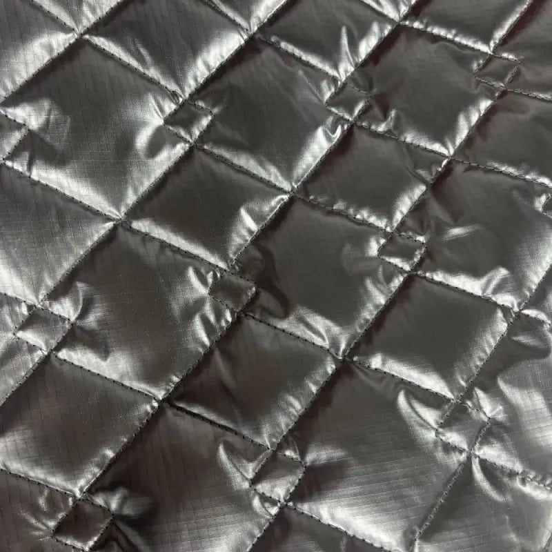 Quilted Metallic Ripstop Fabric
