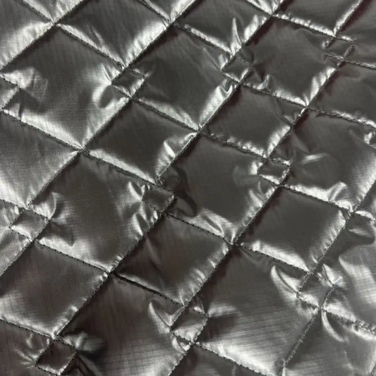 Quilted Metallic Ripstop Fabric